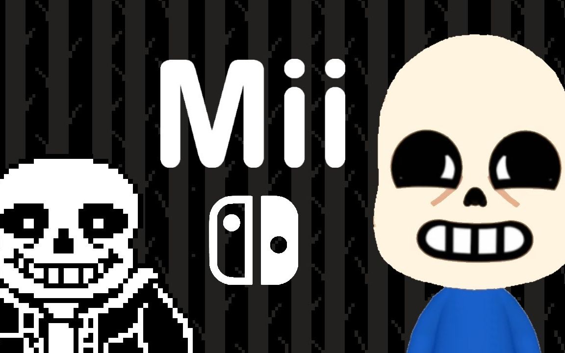 【Mii】教你如何用switch制作Sans的Mii