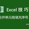 EXCEL小技巧之合并单元格如何快速填充序号