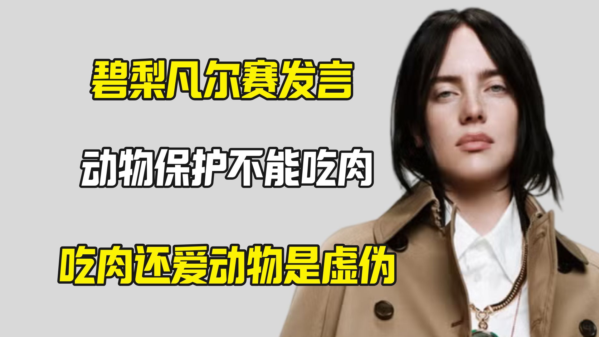 碧梨说动保不能吃肉 既要又要是虚伪双标