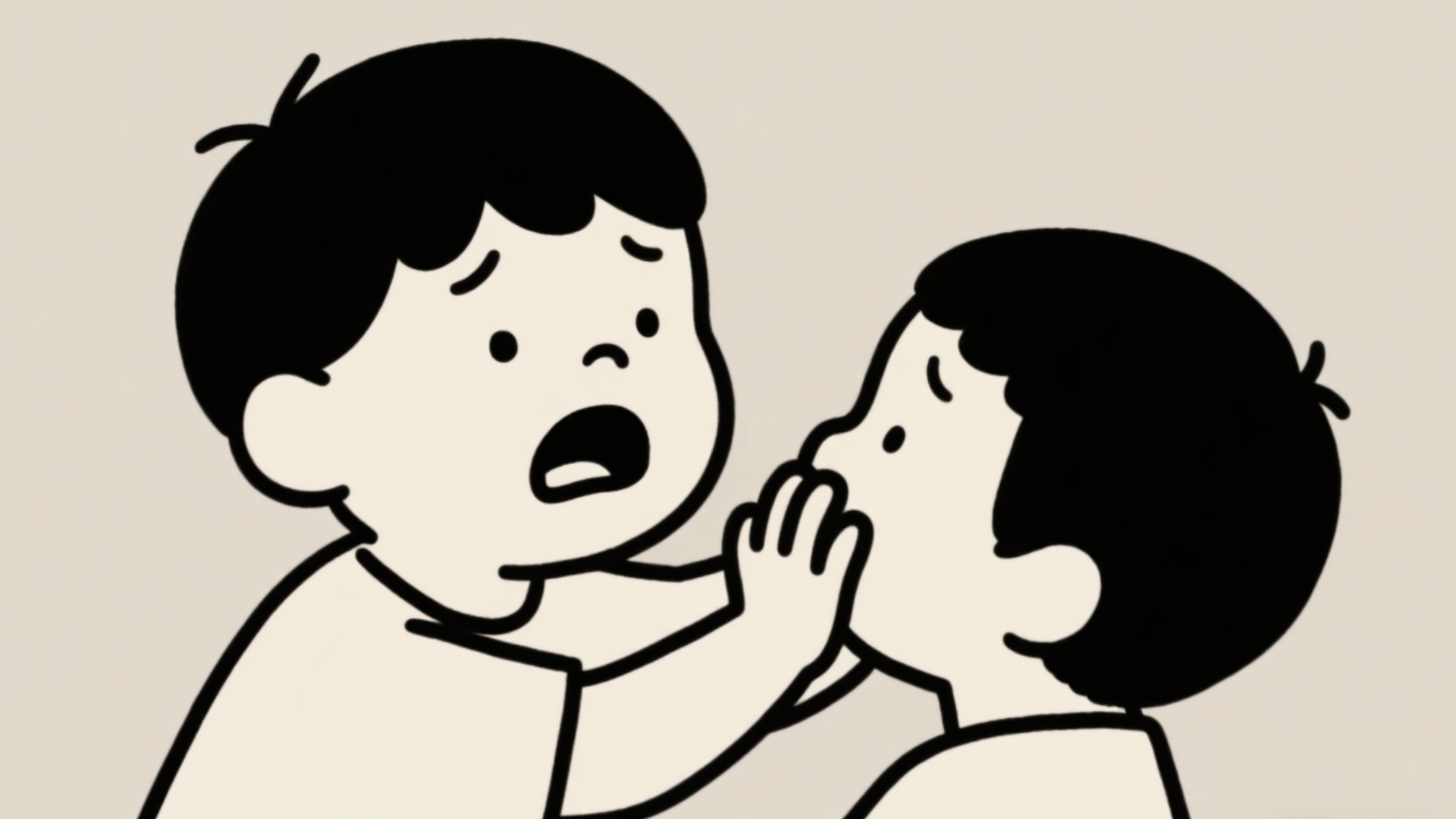 小学时，那个用手扒我嘴的同学