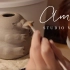 【Amii Ceramics】制作手工陶瓷动物花盆 | 陶艺工作室vlog