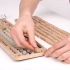 手工Diy环保的实木键盘。