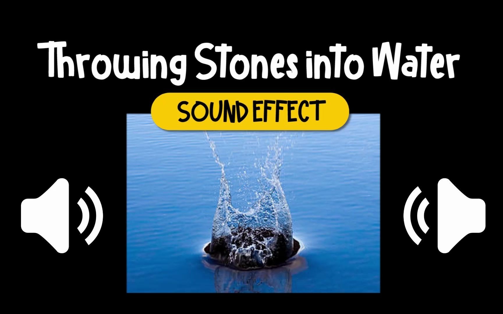 丢石头 #01 溅水 喷水 音效 (HQ)