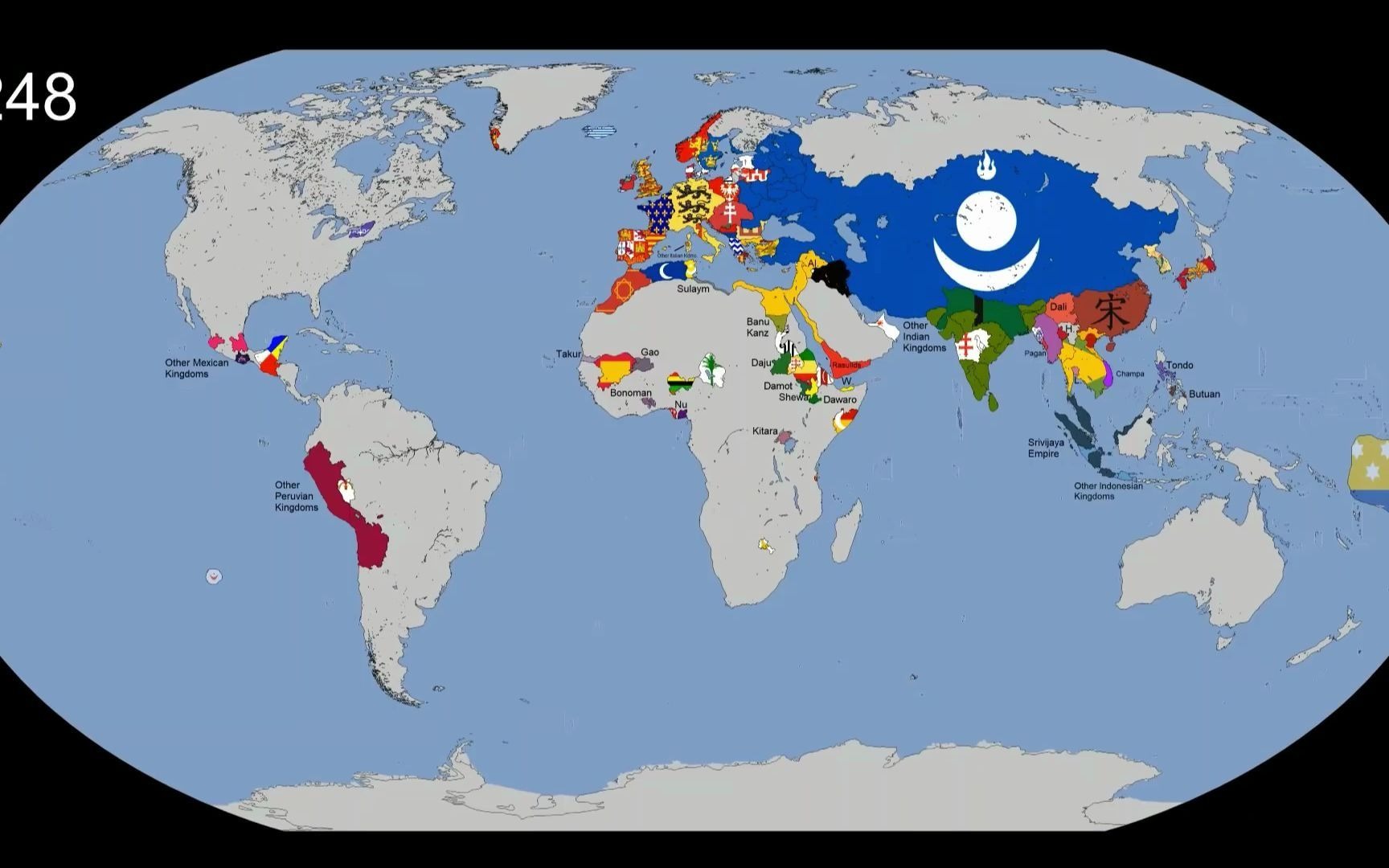 世界千年国旗地图风云