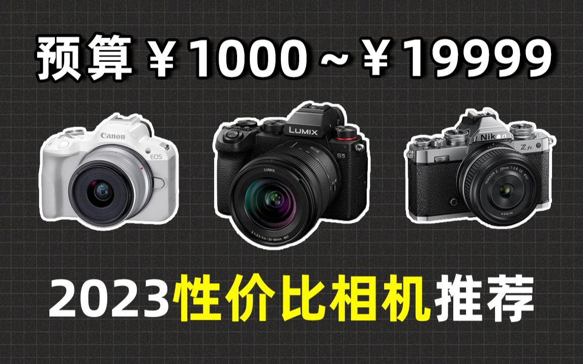 新手相机怎么选？看看这10款畅销机型 2023无反相机选购指南
