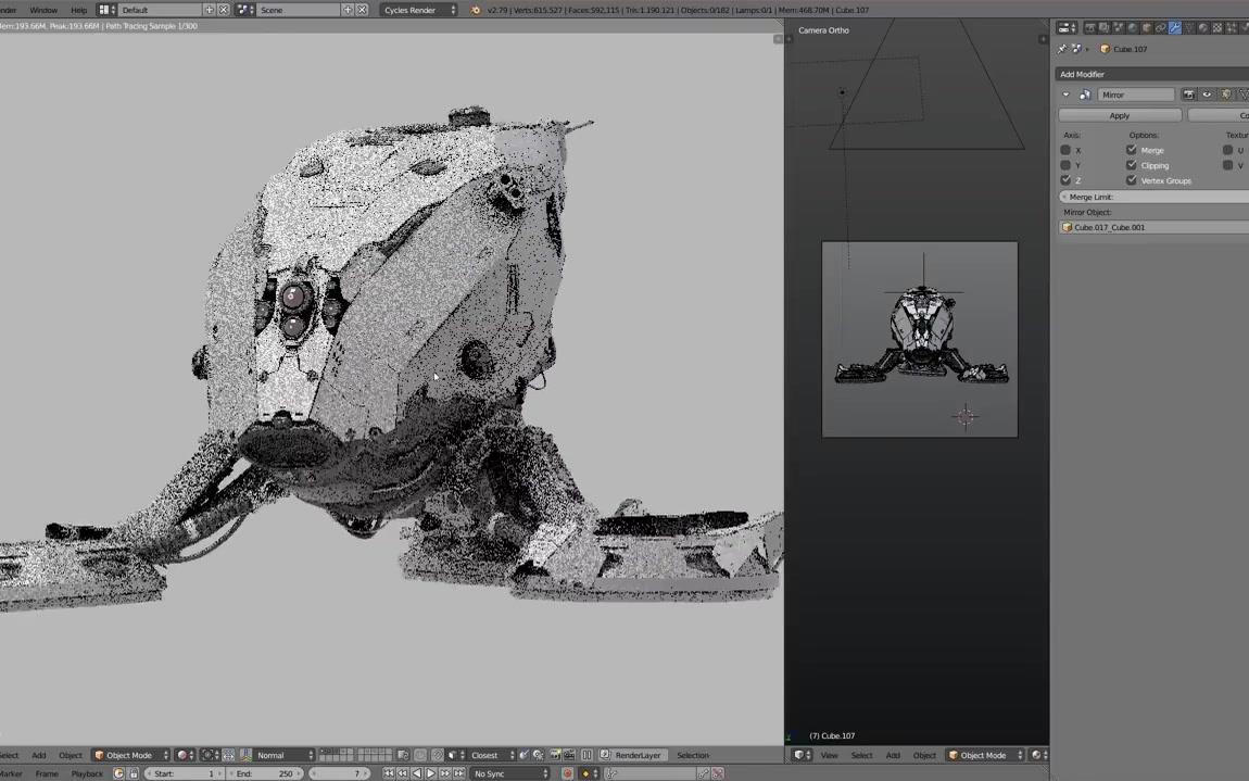 【blender教程】：Hard Surface Rigging 硬表面绑定动画教程演示