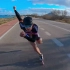 【柚子轮滑搬运】奥运选手海岸速滑 极度舒适的双推演示 - Speed skating Mallorca coast 60