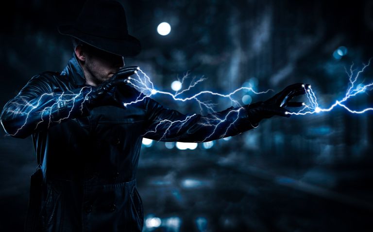 ps闪电特效合成