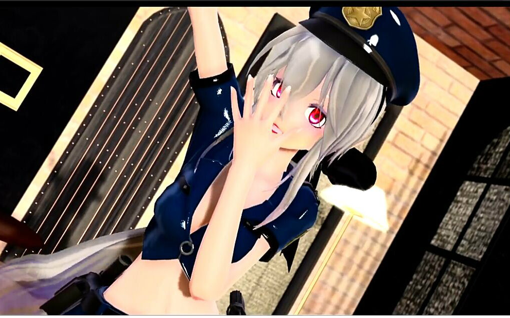 【mmd】呆萌御姐弱音巡警装『思念于夏天离去的你』