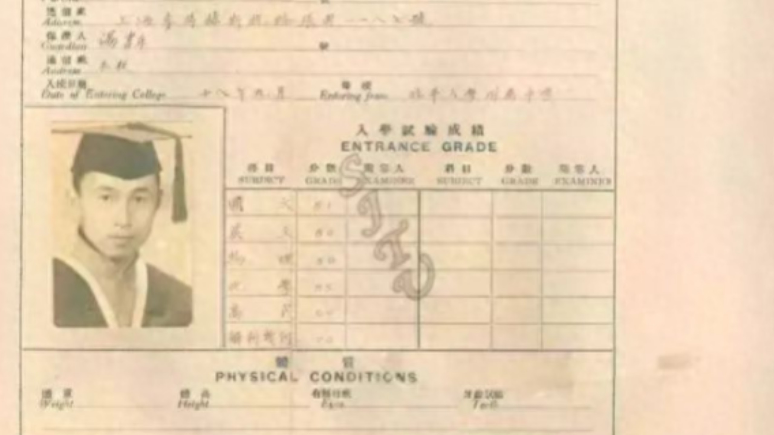 你只听过钱学森考交大第三，但你知道当年排他前面的大神是谁?