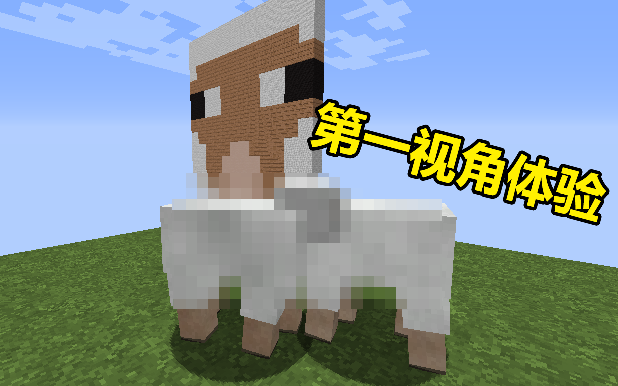 Minecraft 体验第一视角下的羊羊繁殖 哔哩哔哩 つロ干杯 Bilibili
