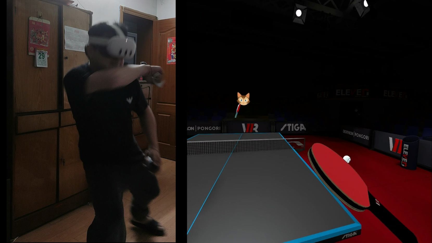 VR乒乓玩不腻的杀手级游戏！quest 3打乒乓实录