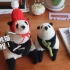 棒针玩偶教程 | 一起织一个可爱的大熊猫吧 ！knitted panda tutorial