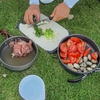 【父子做饭：下】跟儿子第一次一起做饭，儿子做的西红柿炒鸡蛋（上期视频）。我做花蛤肉片汤，少年在旁边很认真地在学习