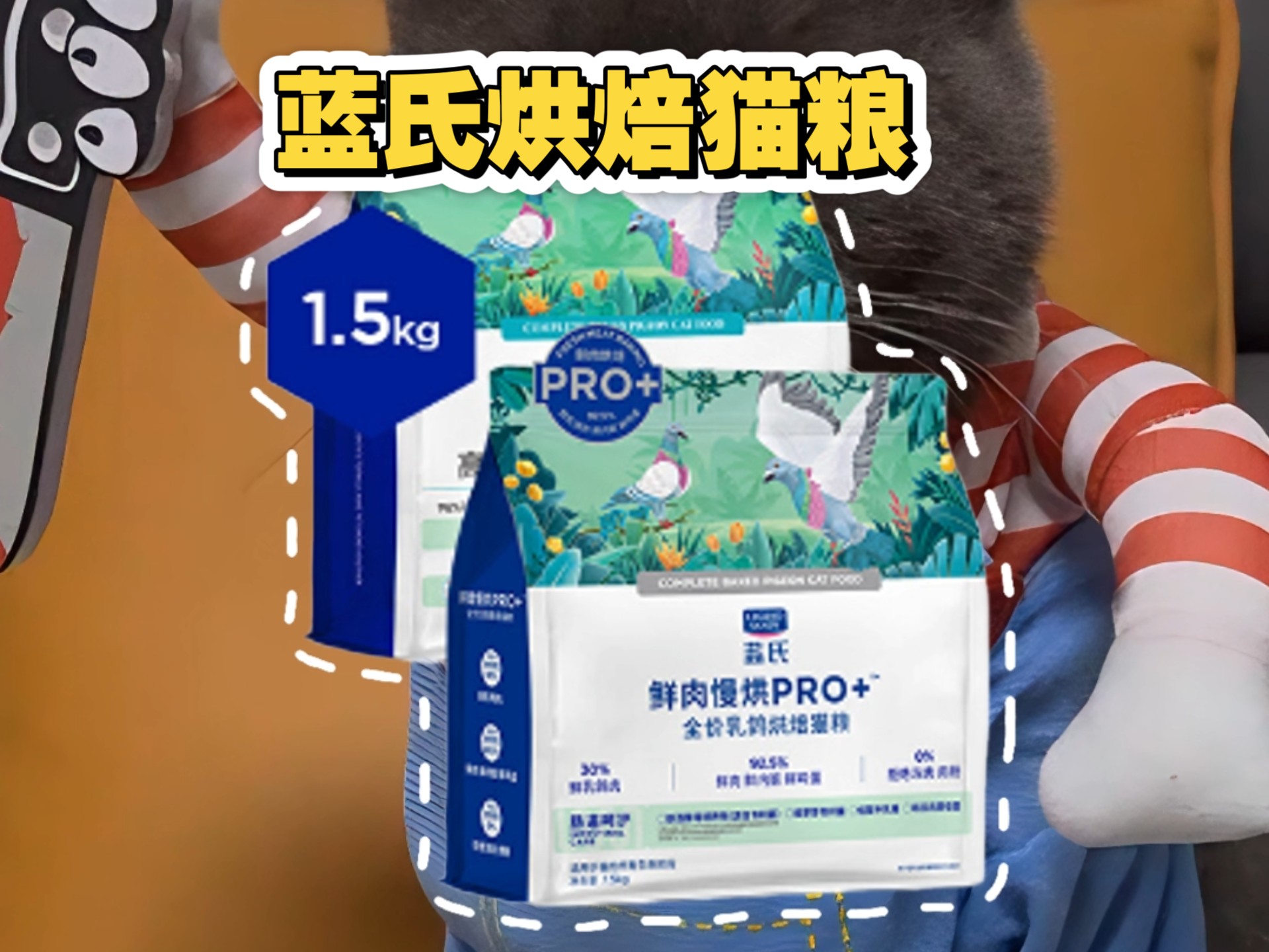 蓝氏乳鸽烘焙猫粮测评