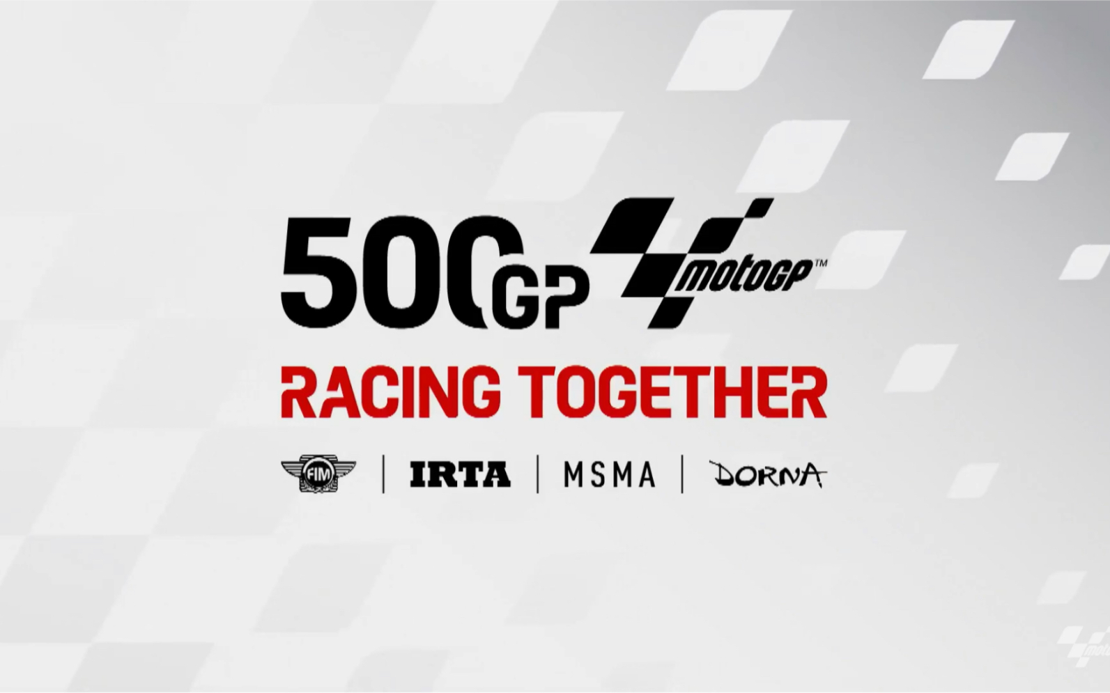 MotoGP™ / 庆祝 500 GPs · Racing Together 时代 1992-2022 · 多纳体育从92年开始拥有GP商业版权