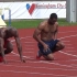 2012年伦敦奥运前夕泰森.盖伊在进行30米起跑训练