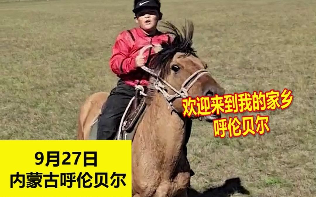 男子汉气概十足！内蒙古10岁男孩策马扬鞭宣传家乡草原 爸爸：他还想骑更烈的马