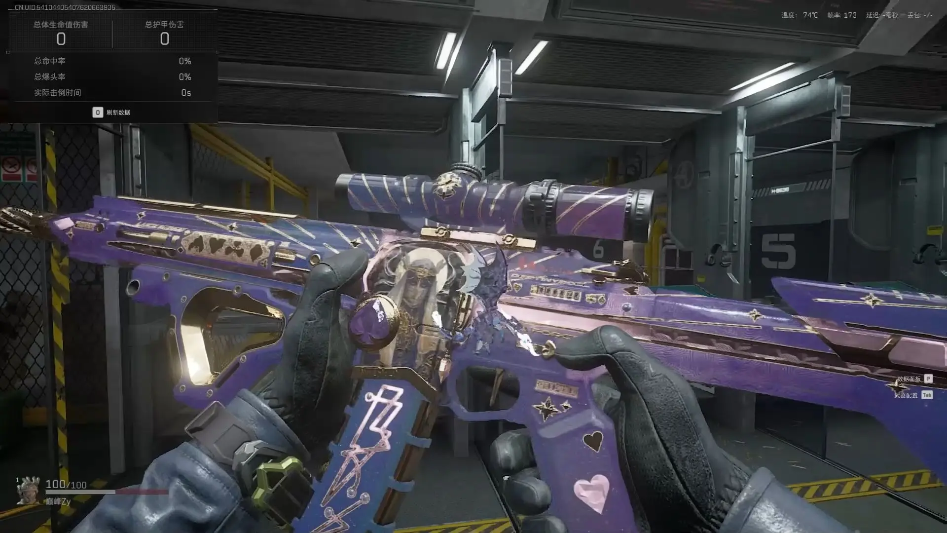 三角洲k416命运 超绝星空水晶模板展示