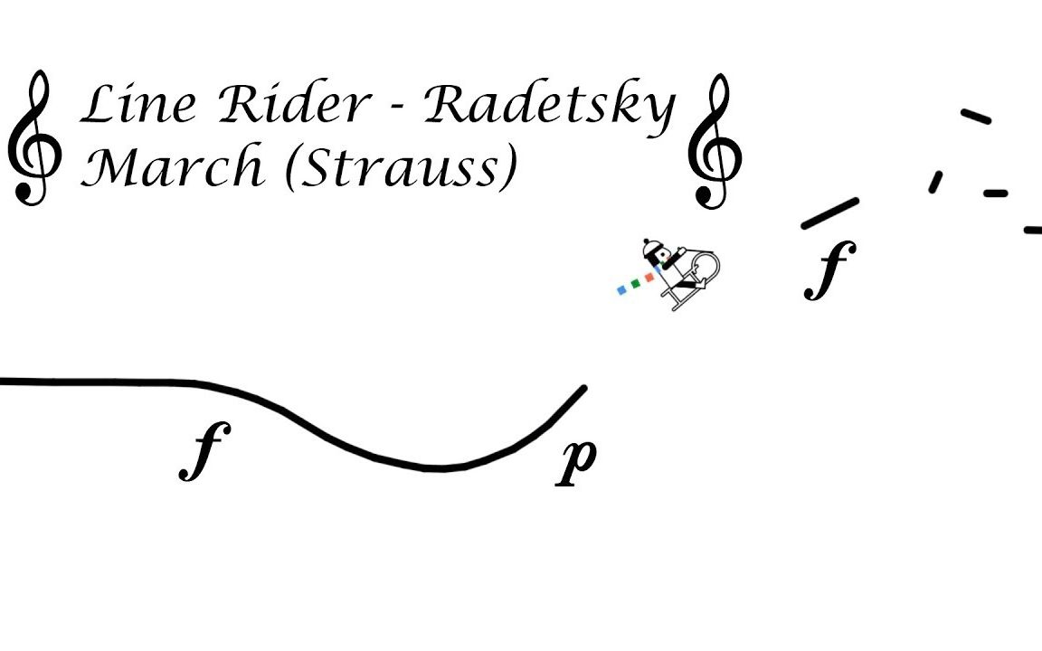 线骑士-拉德斯基进行曲（施特劳斯）Line Rider - Radetzky March (Strauss)