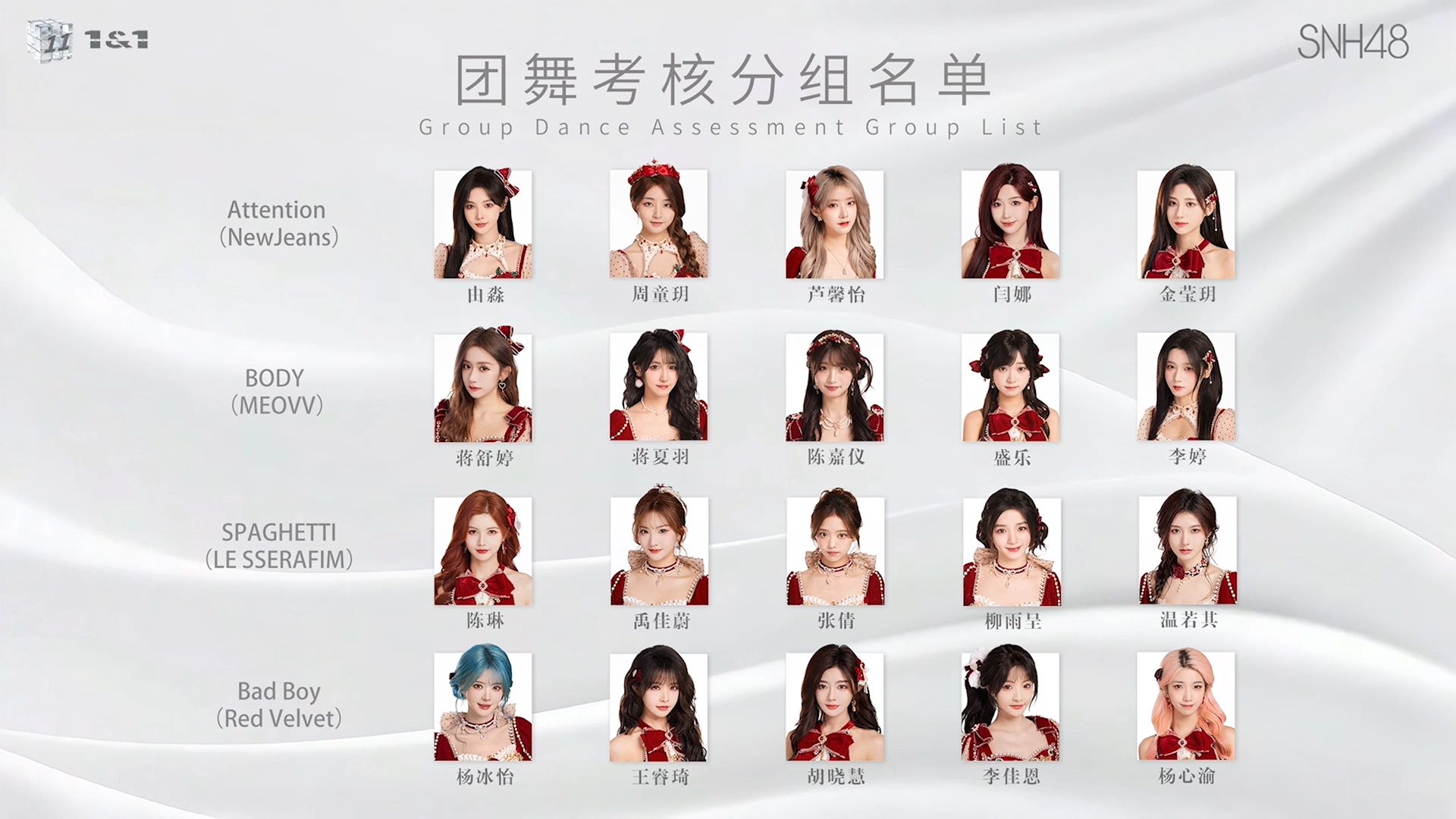 【SNH48】特殊公演企划《1&1》考核全纪录EP08