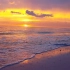 空镜头视频 夕阳海滩海浪沙滩 素材分享