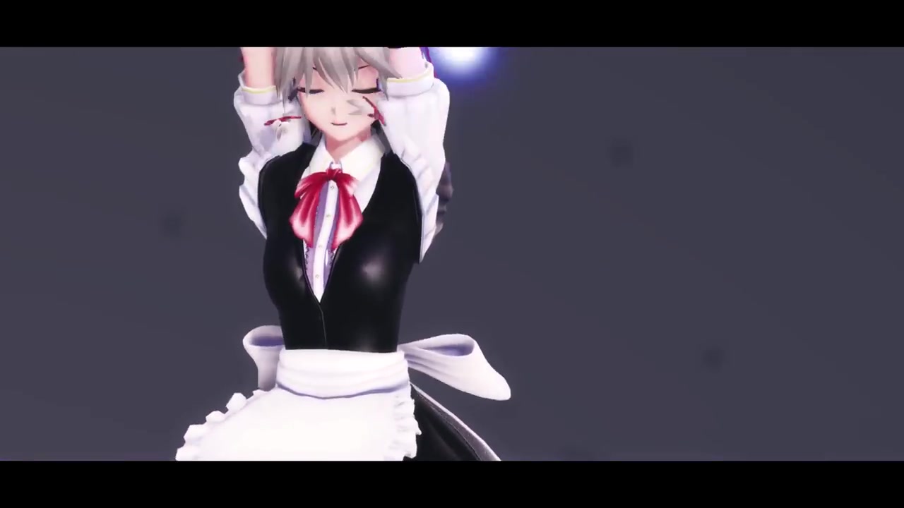 【十六夜咲夜】【东方mmd】异瞳色黑丝福利