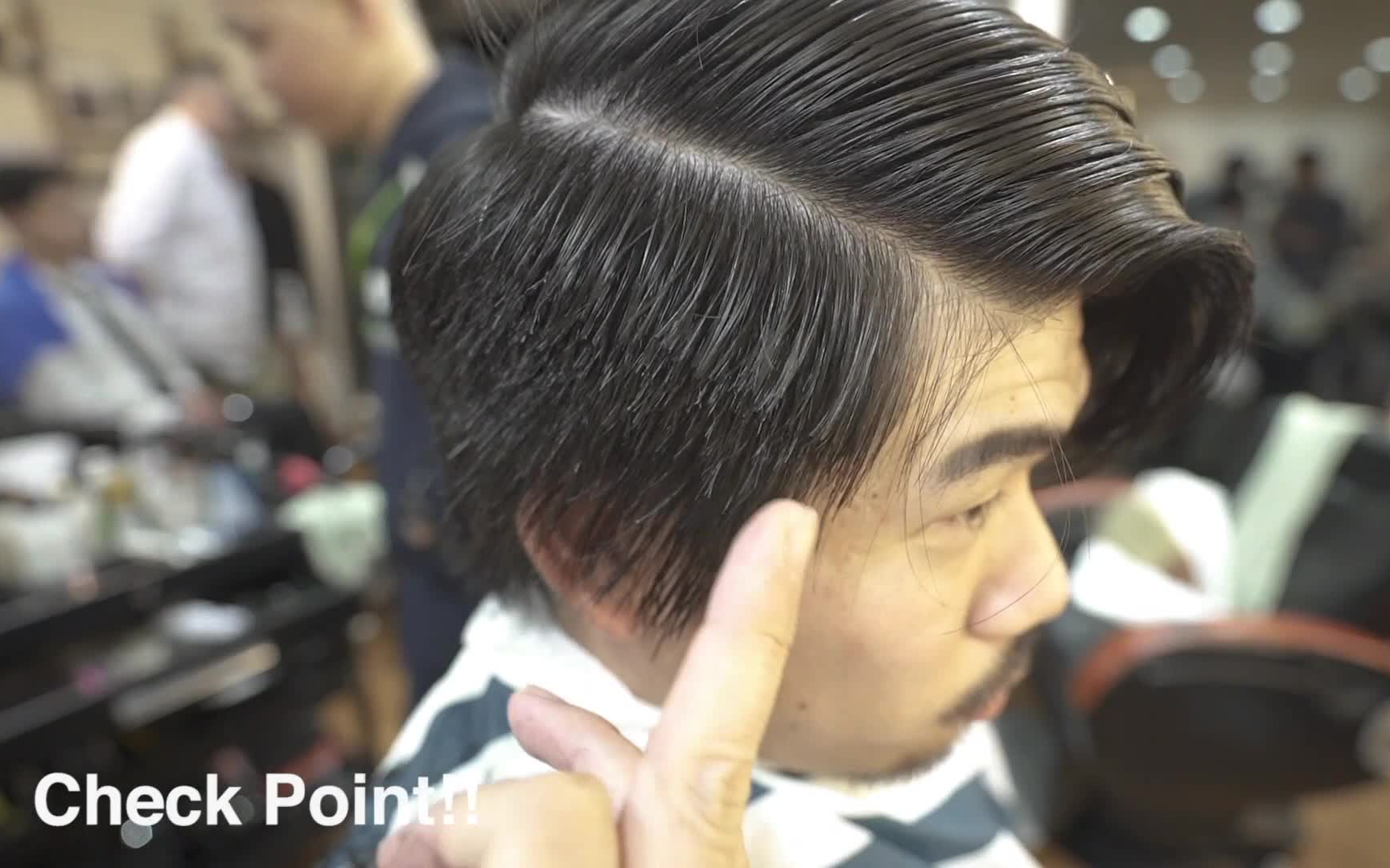 【日本barbershop】经典长发侧分教学