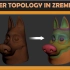 （转载）拓扑教学Getting better topology using Zremesher in Zbrush 20