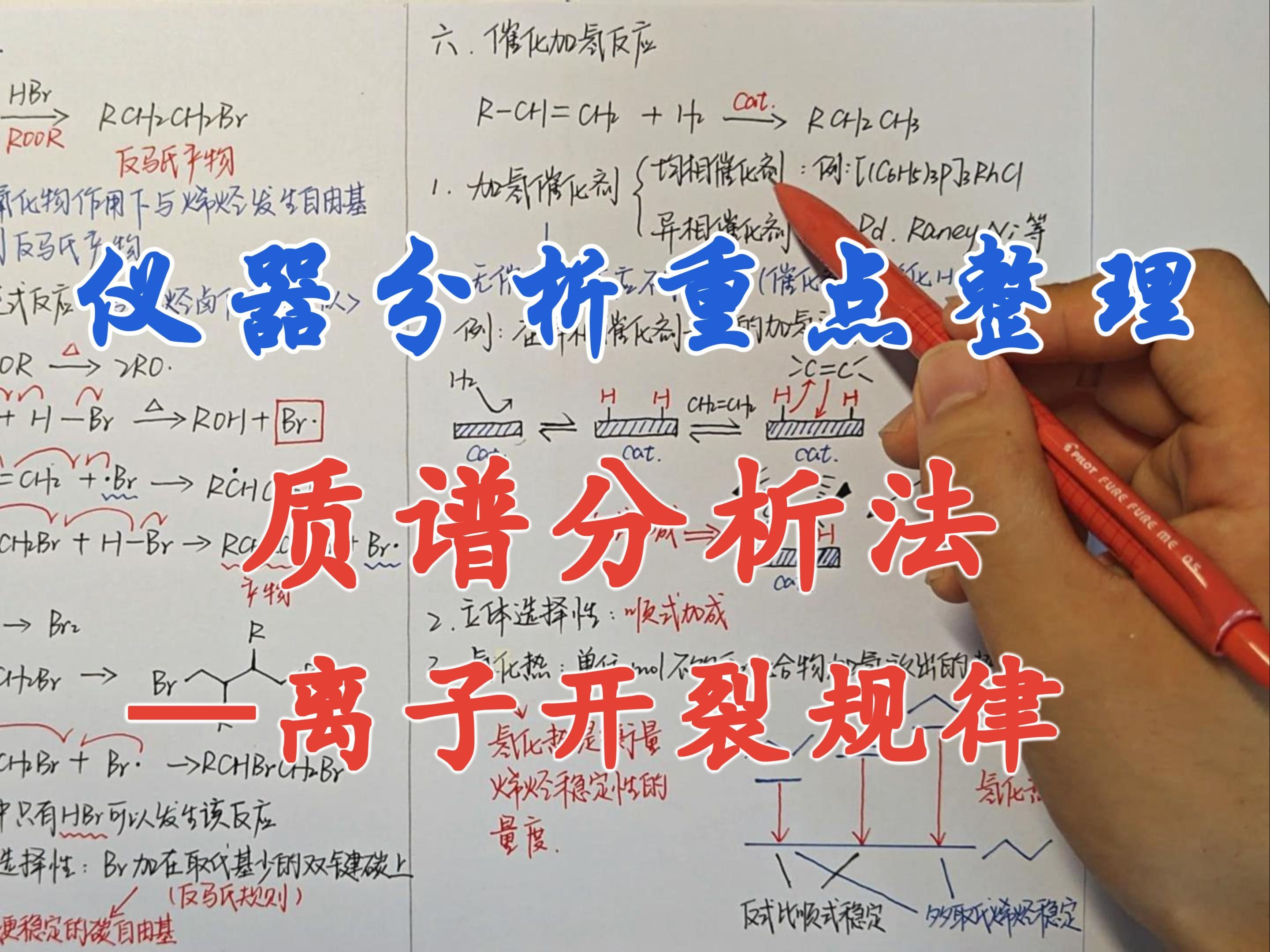 【仪器分析重点整理】质谱分析法-离子的开裂规律
