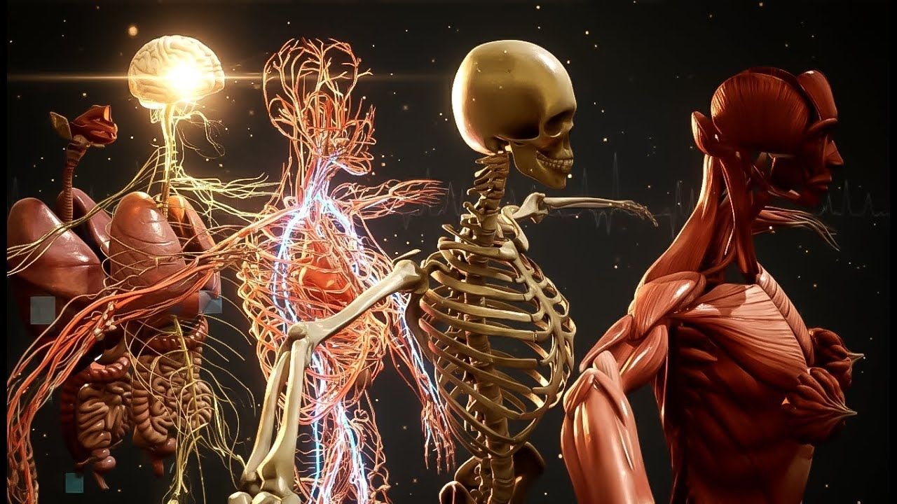 【人体解剖学完全指南】一口气看懂人体十大系统 | 3D动画讲解