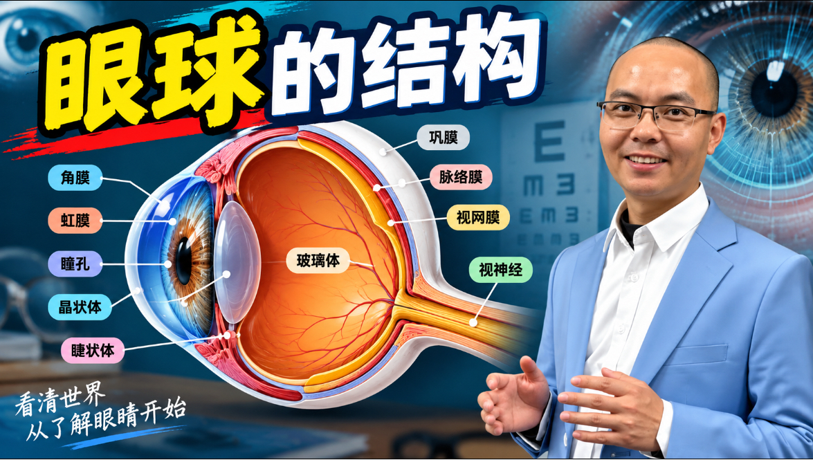 八上生物：眼球结构！