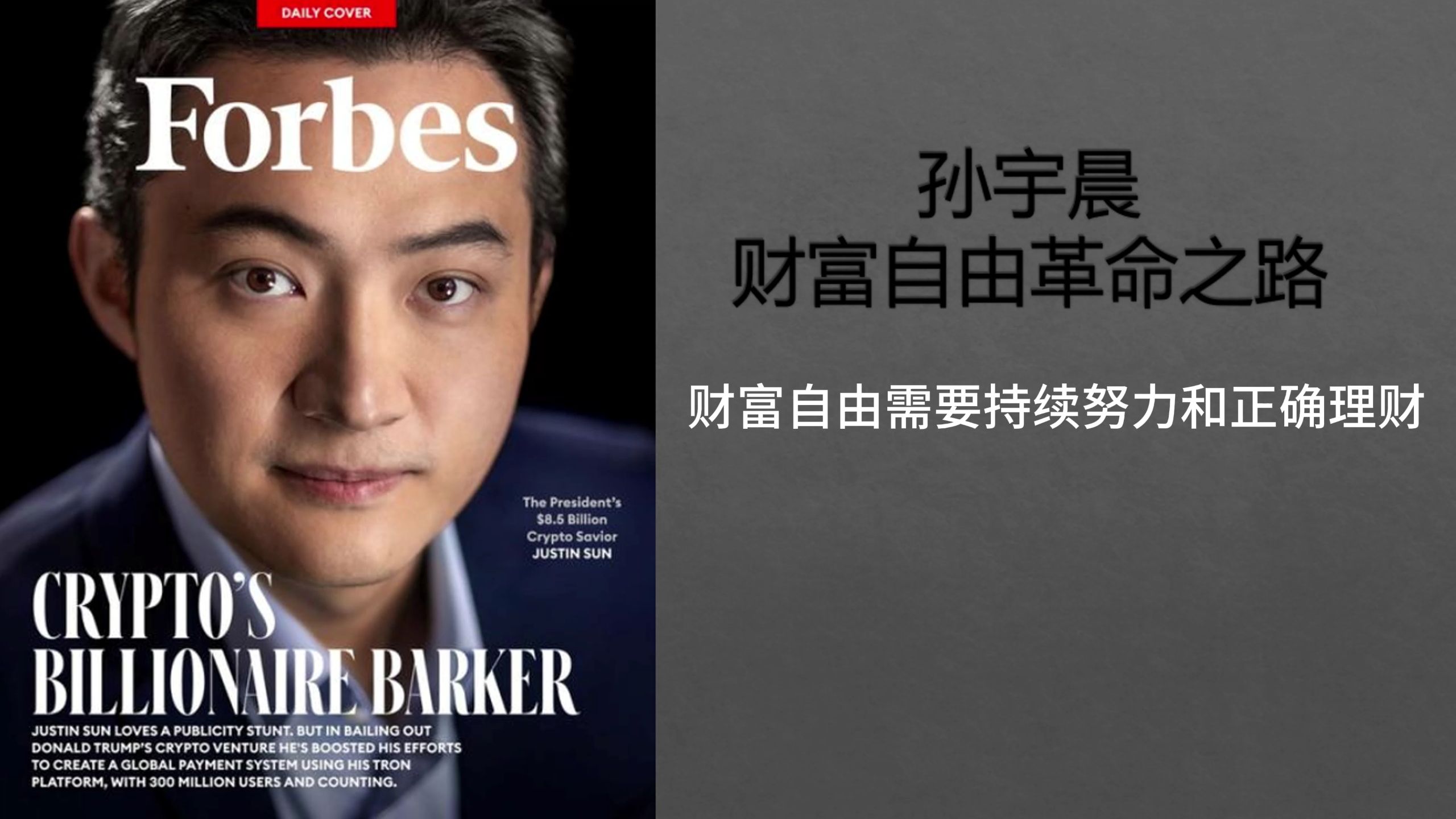 孙宇晨财富自由革命之路009财富自由需要持续努力和正确理财