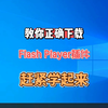 教你怎么下载到正确的Flash Player 插件，赶紧学起来