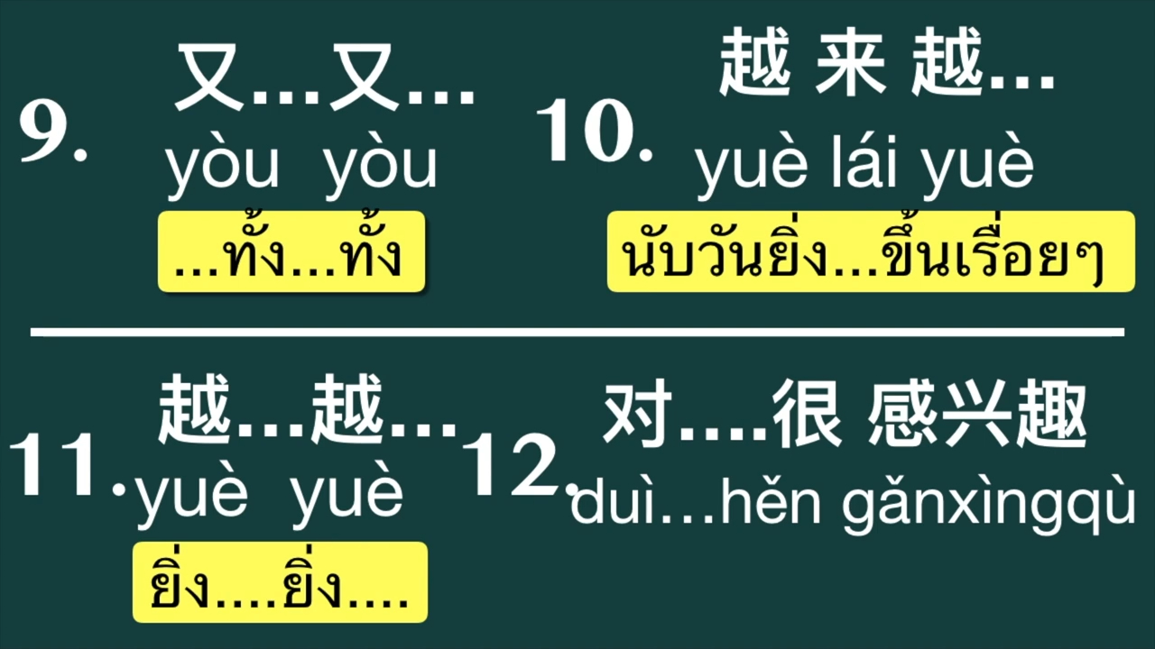 泰语超基础 泰语日常口语 中泰对应 Ep. 16