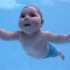 1岁宝宝横渡整个游泳池，小家伙熟练的动作，全家人都看愣了