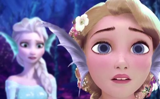 【frozen/tangled】当冰雪女王elsa和魔发公主rapunzel变成美人鱼