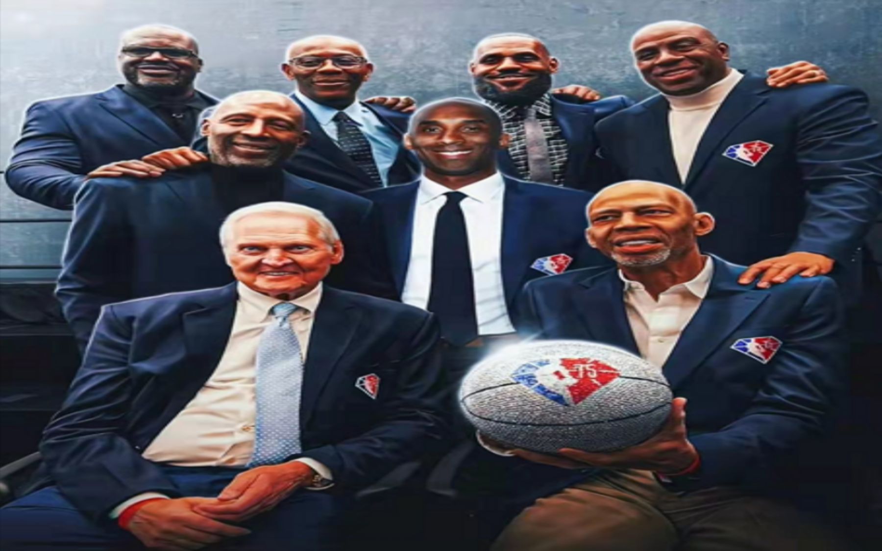 缺席nba75大巨星的那个男人科比布莱恩特黑曼巴精神永不落幕