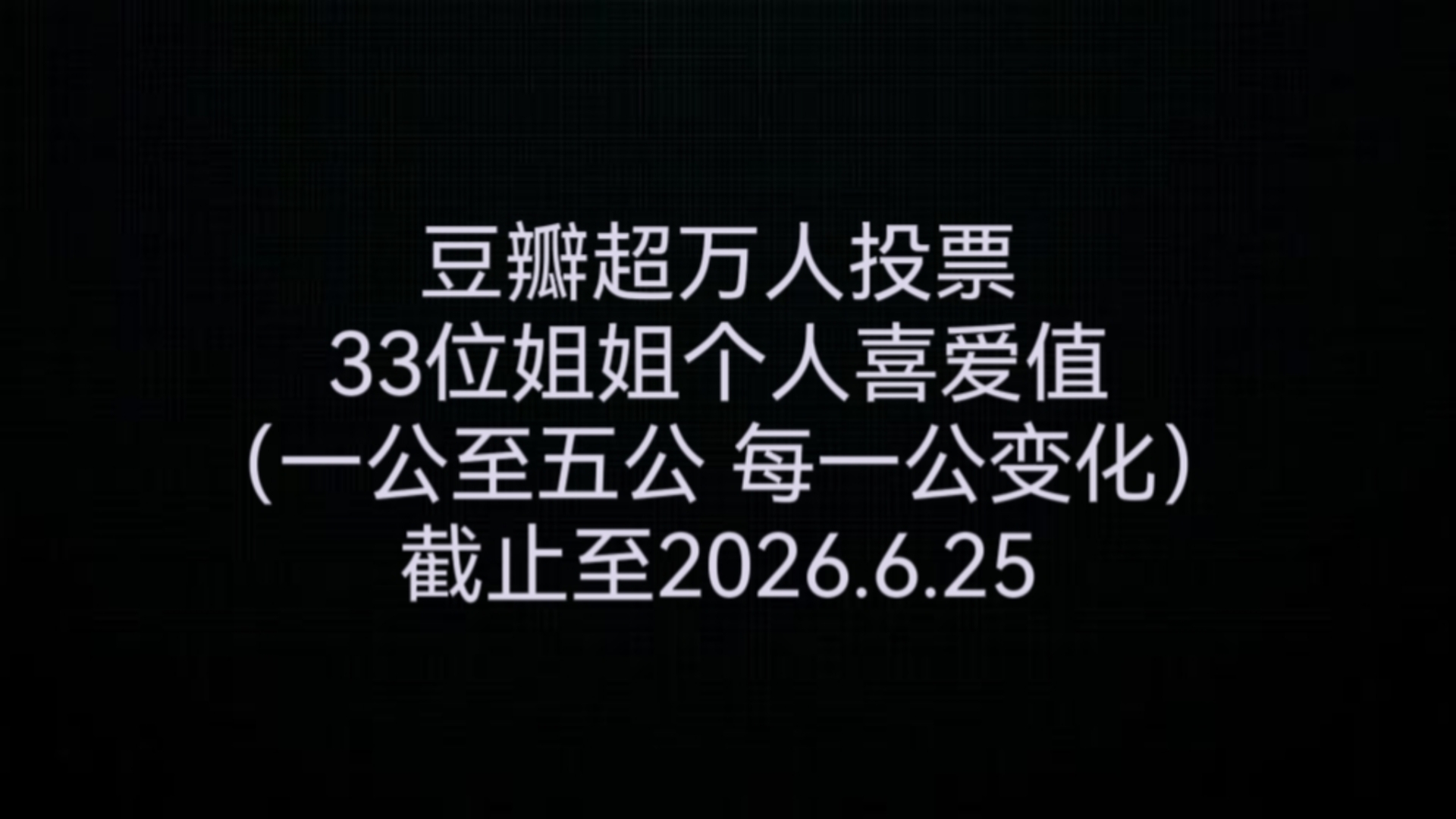 【数据向】乘风2026｜豆瓣超万人投票最受欢迎的姐姐（一公至五公）