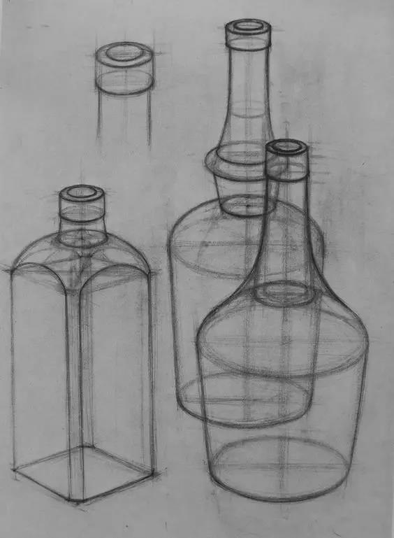 图解素描几何体,头像,五官的透视,明暗,适合教学和零基础临摹