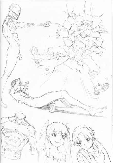 【线稿临摹】人体动态姿势速写参考集 不能错过的漫画