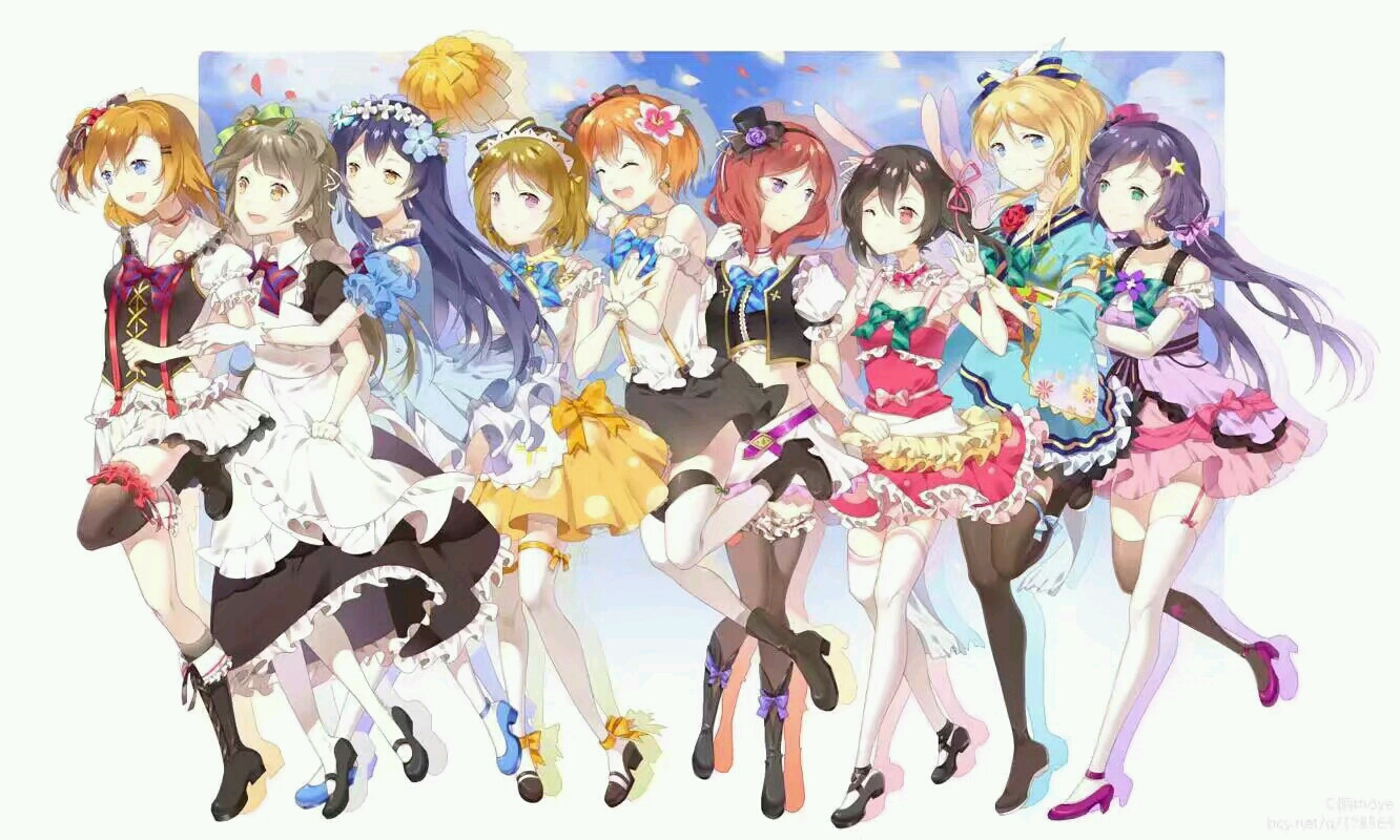 缪斯lovelive 九人,lovelive缪斯九人 lovelive缪斯的一些美图