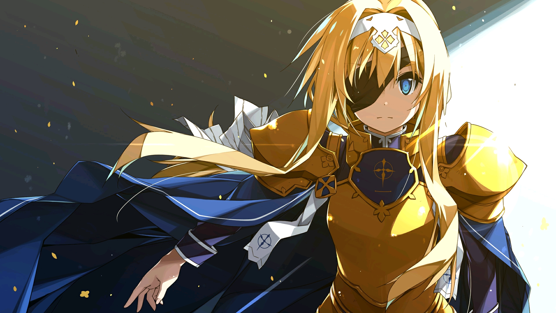 动漫壁纸第2期--刀剑神域Alicization--金桂の骑士 爱丽丝美图