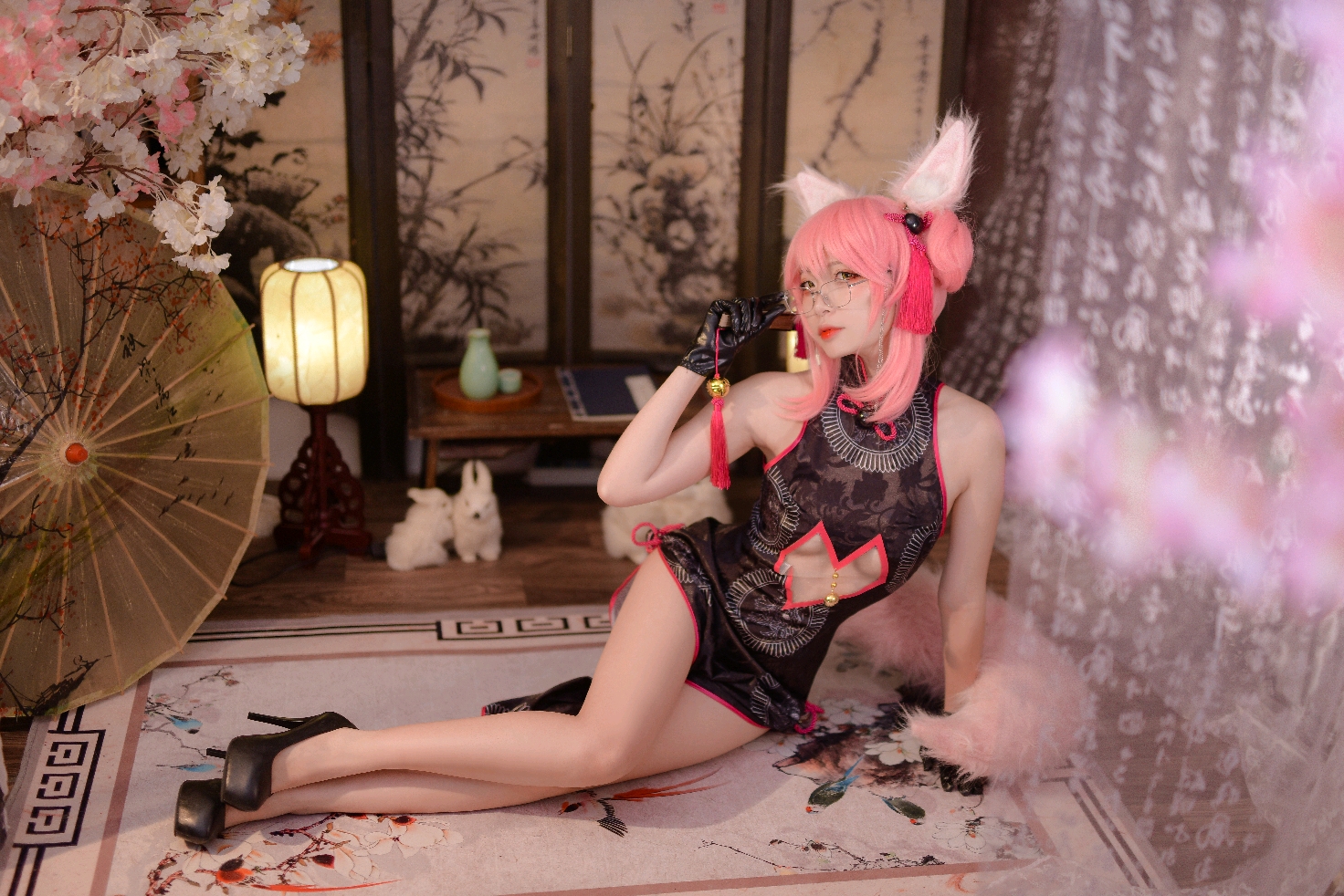 cosplay系列,fate玉藻前旗袍