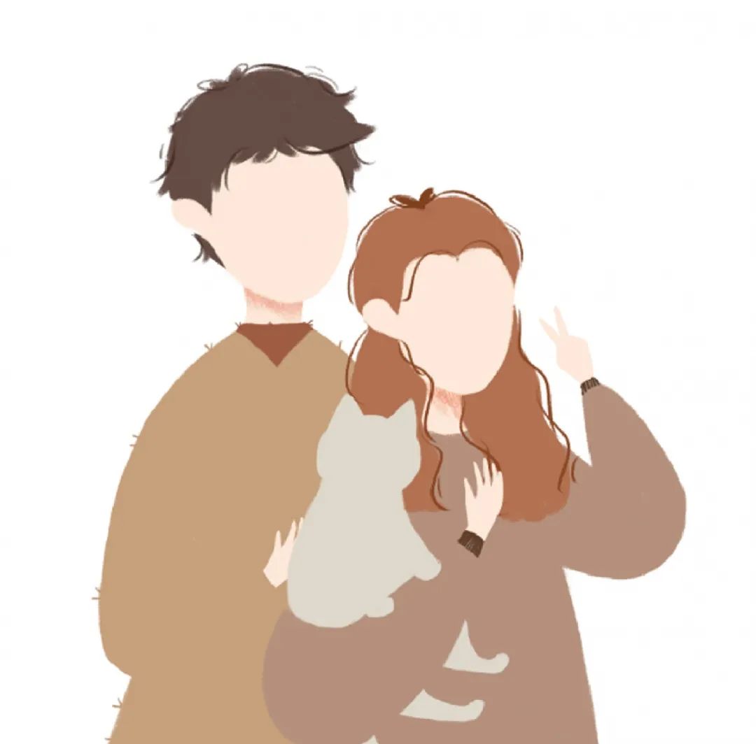插画教程 / 情侣头像绘制,简单易学,有手就行