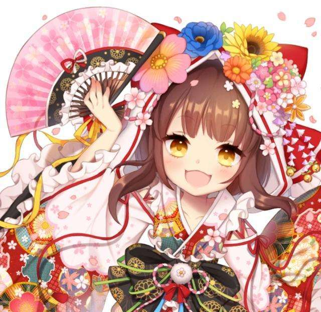 手机壁纸二次元拿折扇的动漫少女bygameboy盐泽2020年3月18日