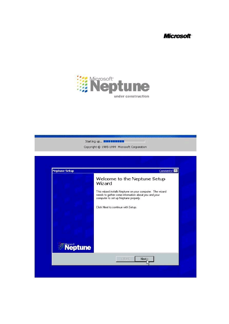 windows neptune:一个未开发完成的系统