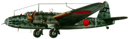 ki-49,中型战术轰炸机,性能一般,我对日本的战术轰炸机了解不多,如果