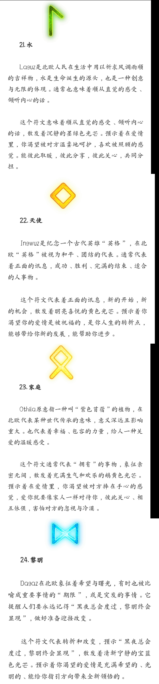 卢恩符文的意思参考,可能不是完全的