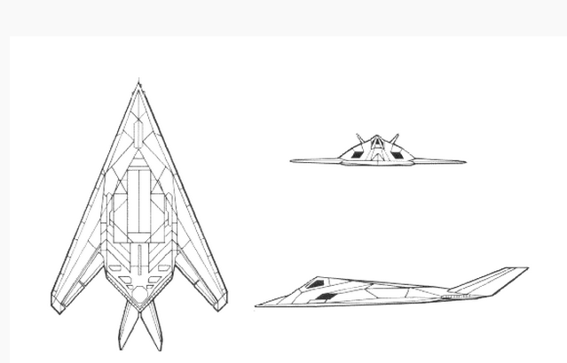 f-117三视图